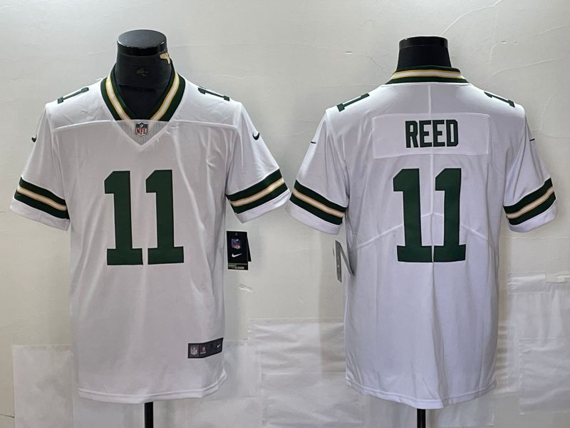 Men Green Bay Packers #11 Reed White Nike Vapor Limited NFL Jersey style 1->green bay packers->NFL Jersey